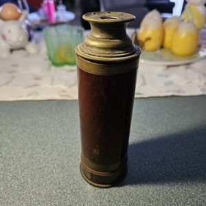 Vintage Antique Brass & Mahogany Nautical Maritime Telescope 8.5 Inches